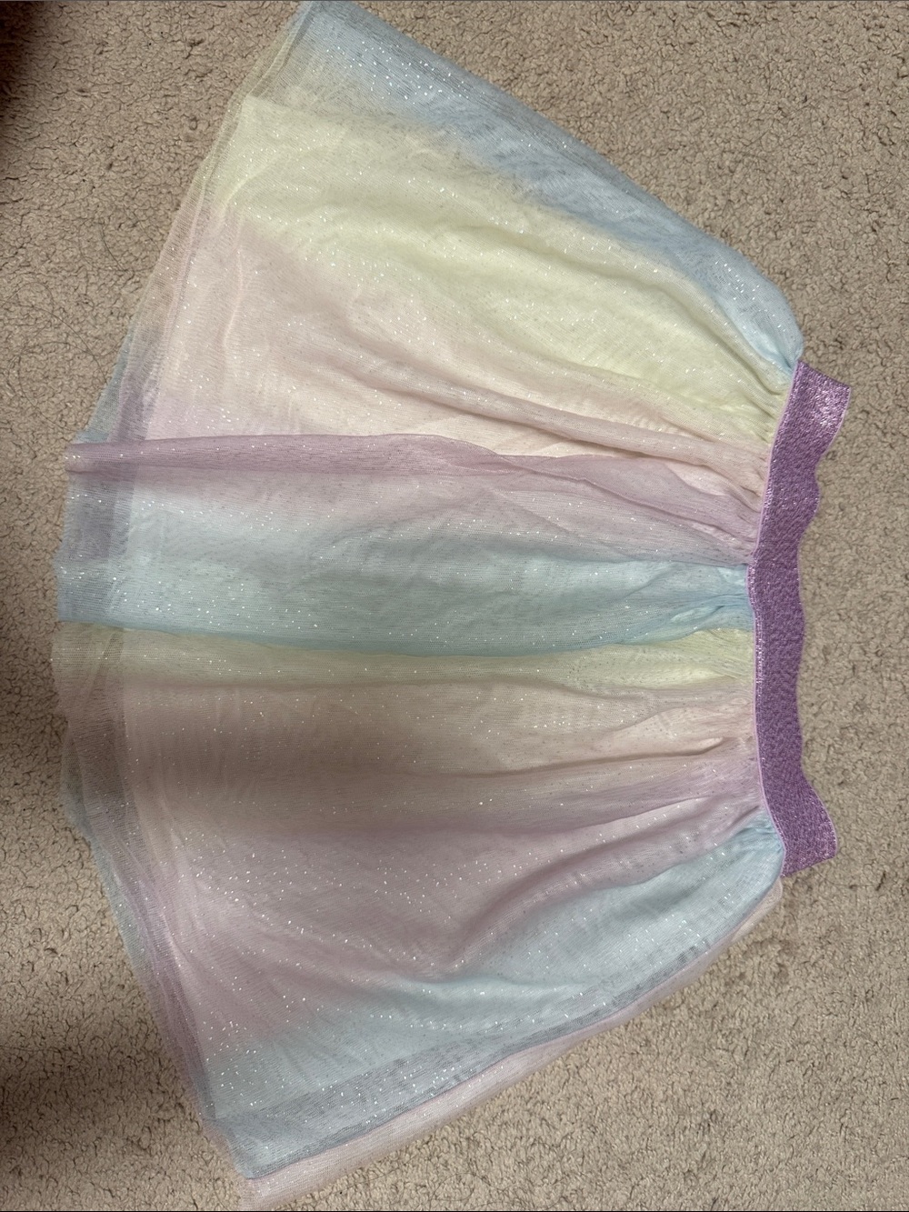 NWOT Cat and Jack girls size 8 glittery rainbow shimmery